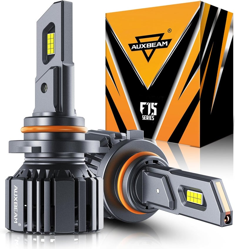 Auxbeam 9005 HB3 ضوء الضباب، سلسلة F15 20000LM 9005 ضوء رياضي للاستخدام في الطرق الوعرة أو ضوء الضباب - عبوة من 2 - Image 1